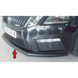 Rieger lipa pod přední nárazník pro Škoda Octavia RS 5E combi, sedan po faceliftu, 02/17-, plast ABS bez povrchové úpravy Doprava Zdarma