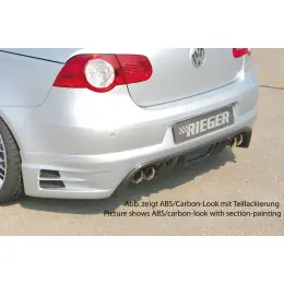 Nízká Cena Rieger spoiler pod zadní nárazník pro Volkswagen Eos 1F kabriolet před faceliftem r.v. 04/06/-11/10, plast ABS s povrchovou úpravou Carbon-Look