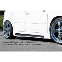 Výhodná Nabídka Rieger boční práh mont. strana levá pro Volkswagen Golf 5 1K 5-dvéř., GTI, R32, plast ABS bez povrchové úpravy, s prolisem a výřezem
