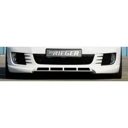Zlevněný Rieger spoiler pod přední nárazník pro Volkswagen Golf 6 GTD, GTI 3-dvéř., 5-dvéř., kabriolet, plast ABS bez povrchové úpravy, s žebrováním