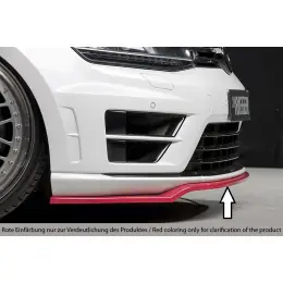 Rieger lipa pod přední nárazník pouze pro R / R-Line pro Volkswagen Golf 7 vč. R 3-dvéř., 5-dvéř. před faceliftem, 10/12-12/16, 12/13-12/16, plast ABS bez povrchové úpravy Víkendová Akce