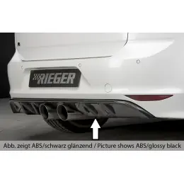 Výhodná Nabídka Rieger vložka zadního nárazníku pro Volkswagen Golf 7 R 3-dvéř., 5-dvéř. před faceliftem, plast ABS s povrchovou úpravou Carbon-Look