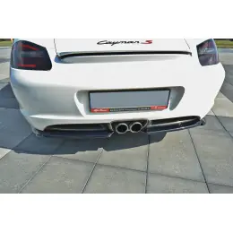 Maxton Design boční difuzory pod zadní nárazník pro Porsche Cayman Mk1, černý lesklý plast ABS Hit Sezóny