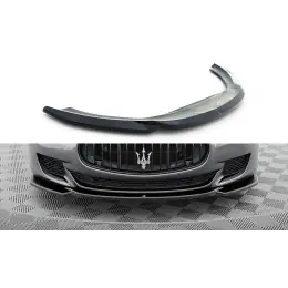 Maxton Design spoiler pod přední nárazník pro Maserati Quattroporte Mk6, černý lesklý plast ABS Přímo Od Výrobce