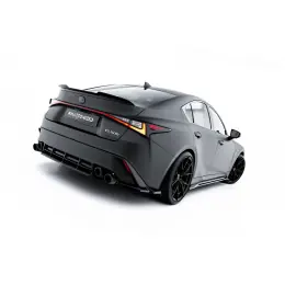Maxton Design vložka zadního nárazníku pro Lexus IS 500 Mk3 Facelift 2 (XE30), černý lesklý plast ABS Výhodná Nabídka