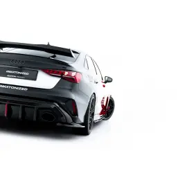 Horká Nabídka Maxton Design boční difuzory pod zadní nárazník ver.1 pro Audi RS3 8Y Facelift, černý lesklý plast ABS, Sedan