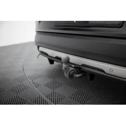 Cenový Hit Maxton Design středový spoiler pod zadní nárazník s žebrováním pro Renault Espace Mk5 Facelift, černý lesklý plast ABS