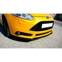 Maxton Design spoiler pod přední nárazník ver.1 pro Ford Focus ST Mk3, černý lesklý plast ABS Poslední Šance