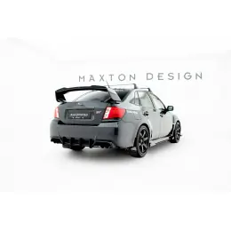 Maxton Design "Street Pro" difuzor zadního nárazníku pro Subaru Impreza WRX STi Mk3 Facelift, plast ABS bez povrchové úpravy, s černou a červenou linkou Nejlepší Cena
