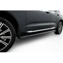 Zlevněný Maxton Design difuzory pod boční prahy pro Volvo XC60 Mk 2, černý lesklý plast ABS