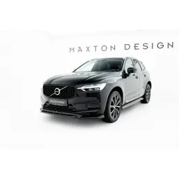 Maxton Design spoiler pod přední nárazník pro Volvo XC60 Mk 2, černý lesklý plast ABS Sezónní Sleva