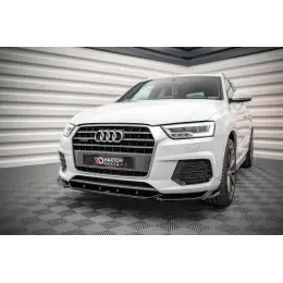 Nakupujte Hned Maxton Design spoiler pod přední nárazník pro Audi Q3 8U Facelift S-Line, černý lesklý plast ABS