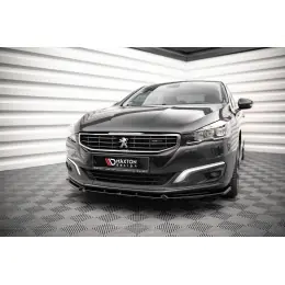 Maxton Design spoiler pod přední nárazník pro Peugeot 508 Mk1 GT, černý lesklý plast ABS Dokud Zásoby Vydrží