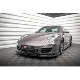 Maxton Design spoiler pod přední nárazník pro Porsche 911 997 Carrera GTS Facelift, černý lesklý plast ABS Přímo Od Výrobce
