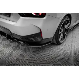 Speciální Cena Maxton Design "Street Pro" boční difuzory pod zadní nárazník pro BMW řada 2 G42 M240i, plast ABS bez povrchové úpravy, s červenou linkou