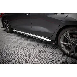 Maxton Design křidélka bočních difuzorů pro Audi S3 8Y, 8Y Sedan, černý lesklý plast ABS Koupit Online