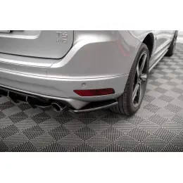 Hit Sezóny Maxton Design boční difuzory pod zadní nárazník pro Volvo XC60 Mk1 Facelift R-Design, černý lesklý plast ABS