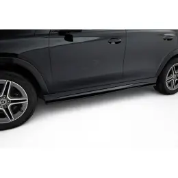Maxton Design difuzory pod boční prahy pro Mercedes GLE SUV W167, SUV W167 Facelift, černý lesklý plast ABS Speciální Cena
