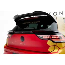 Top Prodej Maxton Design spodní prodloužení spoileru 3d pro Volkswagen Golf R Mk8, černý lesklý plast ABS