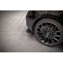 Časově Omezené Maxton Design křidélka bočních difuzorů zad. nárazníku pro Mercedes třída A W177 A35 AMG Aero, černý lesklý plast ABS, hatchback