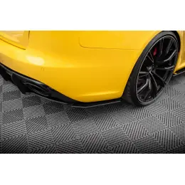 Maxton Design "Street Pro" boční difuzory pod zadní nárazník pro Audi RS4 B8, plast ABS bez povrchové úpravy, s červenou linkou Super Cena