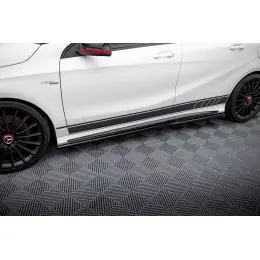 Maxton Design difuzory pod boční prahy pro Mercedes třída A W176 45 AMG, černý lesklý plast ABS Výprodej