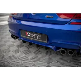 Maxton Design vložka zadního nárazníku pro BMW M6 F06, F12, F13, černý lesklý plast ABS Finální Výprodej