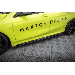 Doprava Zdarma Maxton Design "Street Pro" difuzory pod boční prahy pro BMW řada 1 F40, plast ABS bez povrchové úpravy, s červenou linkou, M-Pack / M135i