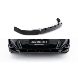 Časově Omezené Maxton Design spoiler pod přední nárazník ver.2 pro BMW X4 G02 Facelift, černý lesklý plast ABS