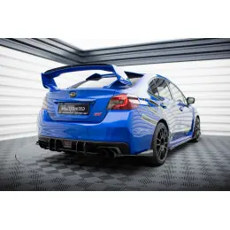 Originální Maxton Design "Street Pro" difuzor zadního nárazníku pro Subaru Wrx STI Mk1, STI Mk1 Facelift, plast ABS bez povrchové úpravy, s černou a červenou linkou