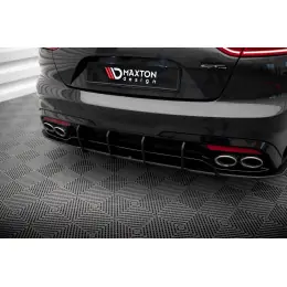 Tovární Cena Maxton Design "Street Pro" difuzor zadního nárazníku v.1 pro Kia Stinger GT-Line, plast ABS bez povrchové úpravy, s červenou linkou