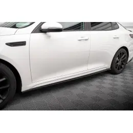 Maxton Design difuzory pod boční prahy pro Kia Optima Mk4 Facelift, černý lesklý plast ABS Časově Omezené