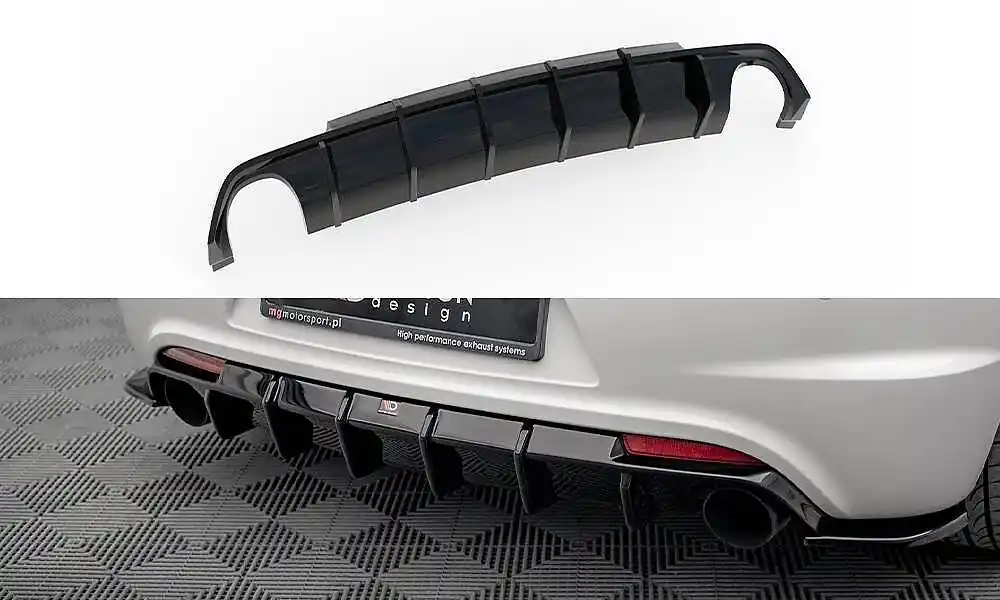 Dokud Zásoby Vydrží Difuzor zadního nárazníku V.1 Volkswagen Scirocco R Mk3