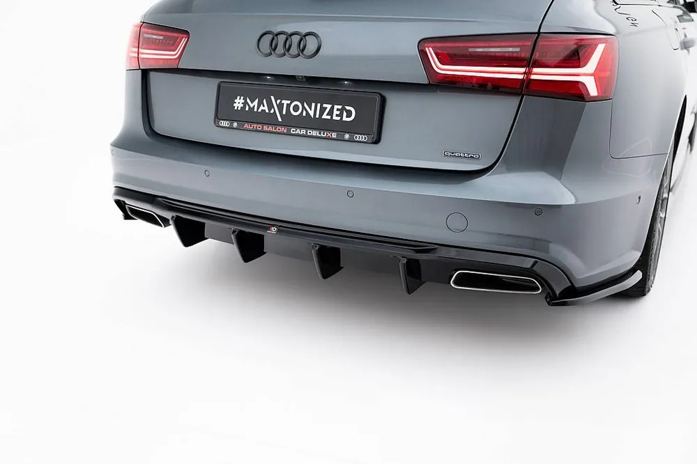 Dokud Zásoby Vydrží Difuzor zadního nárazníku V.2 Audi A6 / A6 C7 S-line/ S6 C7 Facelift