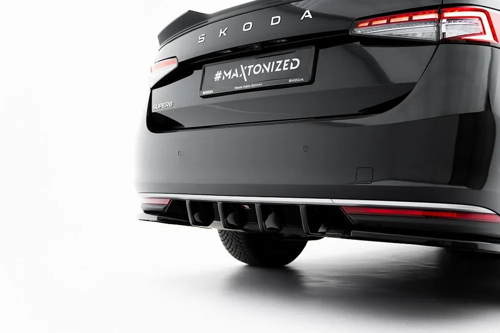 Nová Kolekce Difuzor zadního nárazníku V1 Škoda Superb Mk4 / Sportline Mk4