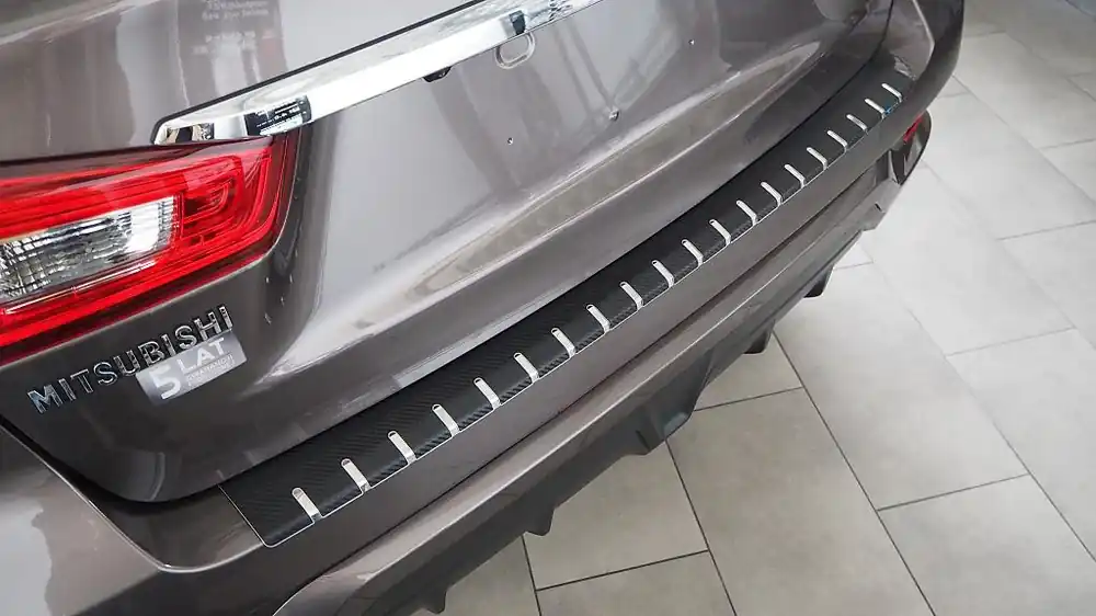 Bezpečná Platba Kryt prahu pátých dveří nerez+karbon MITSUBISHI ASX 3. facelift