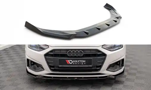 Objednat Nyní Maxton Design spoiler pod přední nárazník pro Audi A4 B9 FL, černý lesklý plast ABS