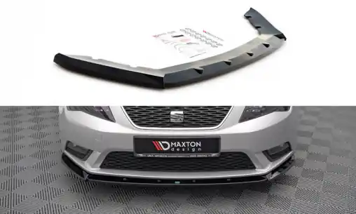 Vrácení Zdarma Maxton Design spoiler pod přední nárazník pro Seat Leon Mk3, černý lesklý plast ABS
