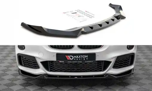 Maxton Design spoiler pod přední nárazník ver.2 pro BMW X1 F48 /M-Pack, carbon-Look Aktuální