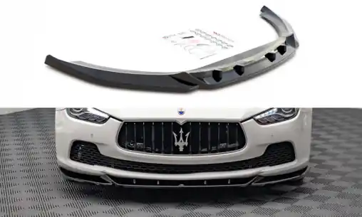 Akční Nabídka Maxton Design spoiler pod přední nárazník pro Maserati Ghibli Mk3, carbon-Look