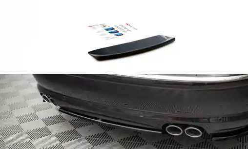 Maxton Design středový spoiler pod zadní nárazník pro Audi S8 D3, černý lesklý plast ABS Cenový Hit