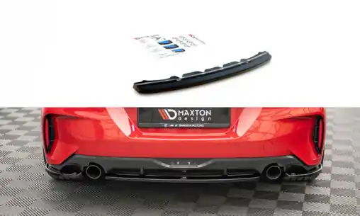 Maxton Design středový spoiler pod zadní nárazník pro BMW Z4 G29 /M-Pack, černý lesklý plast ABS Novinka
