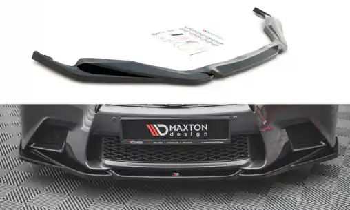 Maxton Design spoiler pod přední nárazník ver.2 pro Lexus GS MK4 /F-Sport, černý lesklý plast ABS Značkový