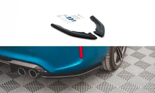 Akční Nabídka Maxton Design boční difuzory pod zadní nárazník ver.3 pro BMW M2 F87, černý lesklý plast ABS