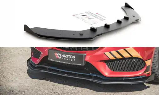 Cenově Výhodný Maxton Design "Racing durability" spoiler pod přední nárazník s rohovými splittery pro Mercedes třída C W205/C43 AMG Coupe, plast ABS bez povrchové úpravy