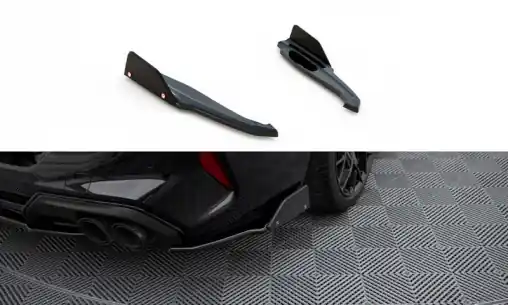 Maxton Design difuzory pod zadní nárazník s křidélky ver.1 pro BMW M8 Gran Coupe/F93, černý lesklý plast ABS Super Cena