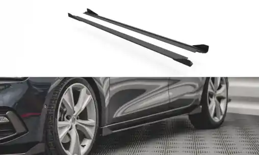 Maxton Design "Street Pro" difuzory pod boční prahy s křidélky pro Seat Leon FR Mk4, plast ABS bez povrchové úpravy Super Cena