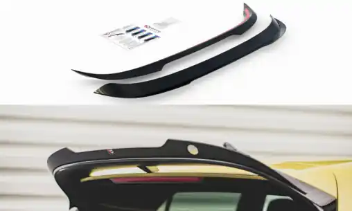 Originální Maxton Design prodloužení spoileru pro Volkswagen Golf GTI Mk8, černý lesklý plast ABS, Clubsport