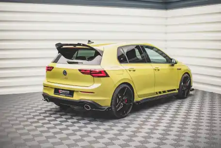 Maxton Design difuzory pod zadní nárazník s křidélky ver.1 pro Volkswagen Golf GTI Mk8, černý lesklý plast ABS, Clubsport Nejprodávanější