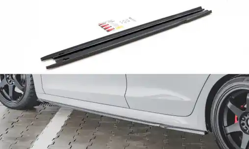 Levný Maxton Design difuzory pod boční prahy ver.1 pro Škoda Octavia RS Mk4, carbon-Look